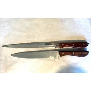 Regent Swords Lightning Edge Knife Pair - 8-1/2 & 10" Wood Handle Japan